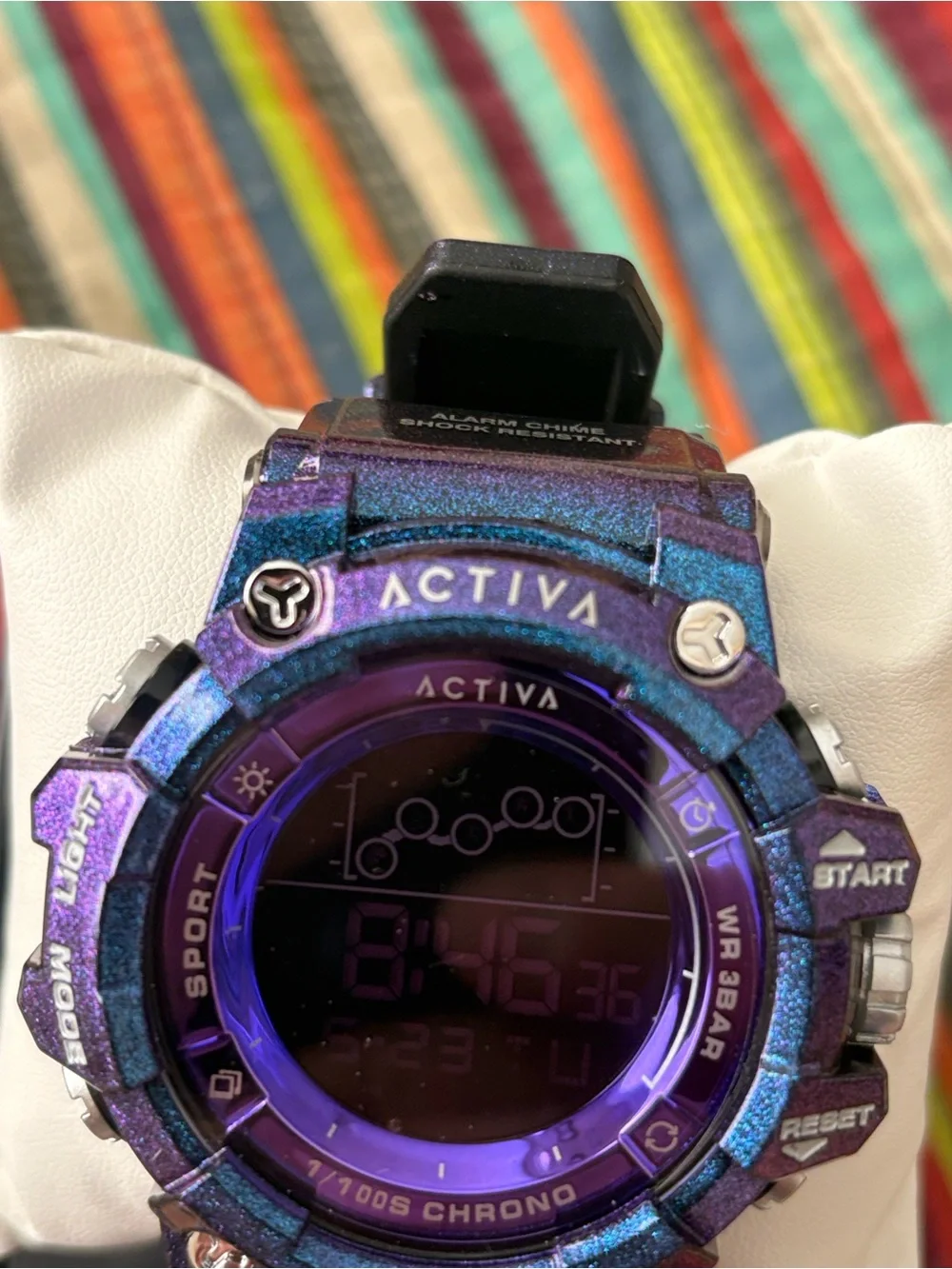 Sale Brand New Activa X Invicta Digital Unisex Watch - 50mm, Iridescent, Purple